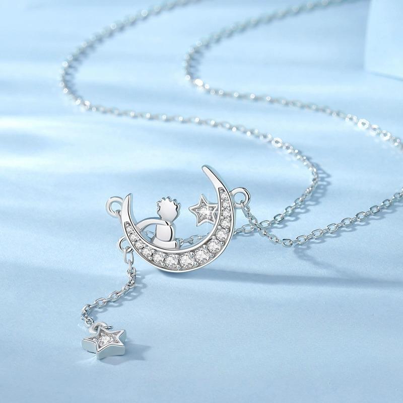 Little Prince Necklace Women's Light Luxury Niche Jewelry High Sense Birthday Gift for Girlfriend