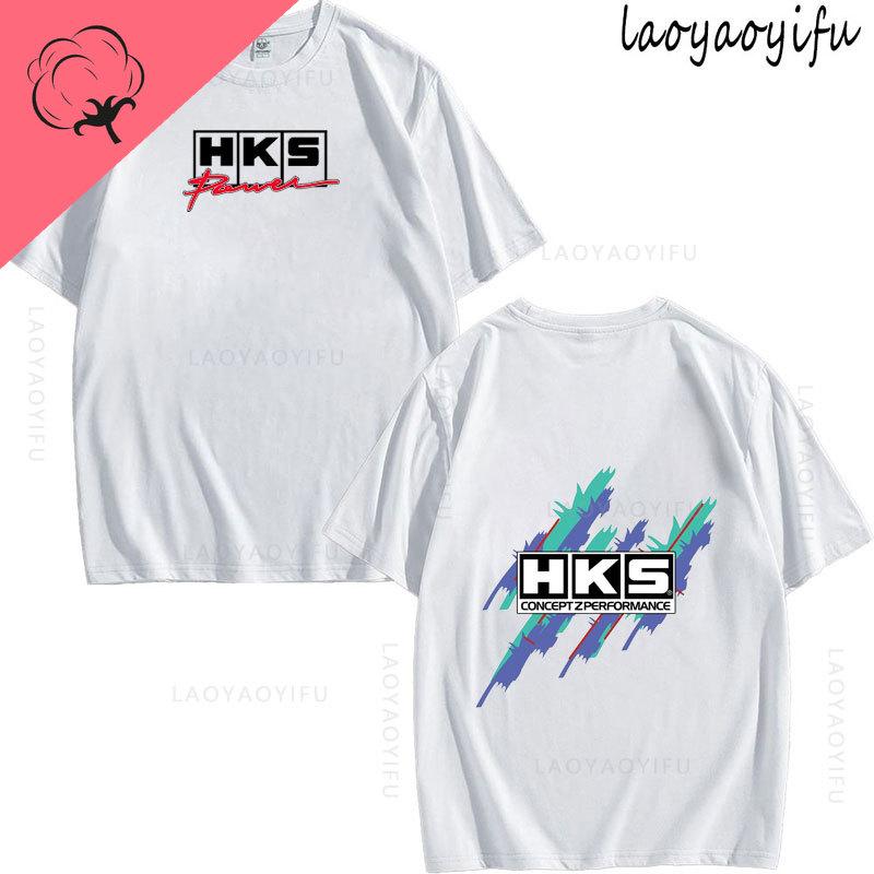 JDM Modified Car HKS ENDLESS Theme 100Cotton Mens Womens Fashion High Quality Oneck Casual Summer TShirt Printed Fashion