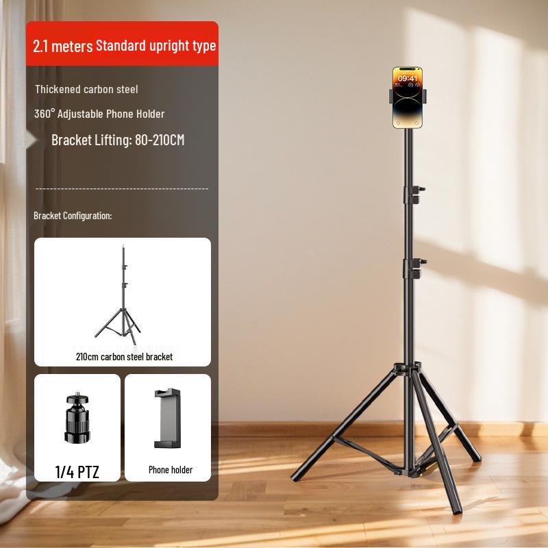 2025 Multi-functional Overhead Tripod Phone Holder for Video and Floor-standing Shooting