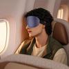 Breathable 3D Eye Mask for Sleeping, 99% Light Blocking, Adjustable Size, Washable, Portable, Unisex, for Air Travel (Blue Ash)