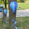 Giant Size Hot Air Balloon Rainbow Colors Color-changing Film Rainbow Decoration Striped Tie Dye Plastic Material Wind Spinner