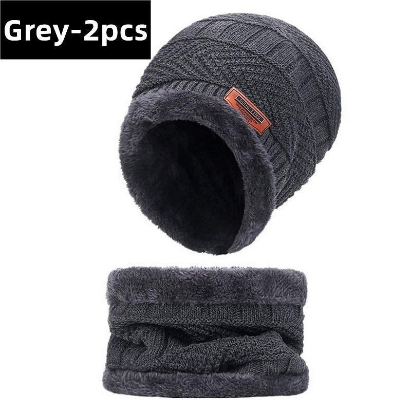 Winter Beanie Hat Scarf Touch Screen Gloves Set Soft Stretch Hat Neck Warmer Scarf Set Knitted Hat Scarf Winter Hats