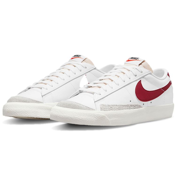 Nike Blazer Low 77 Vintage Team Red Men Sneakers White Sail DA6364-102