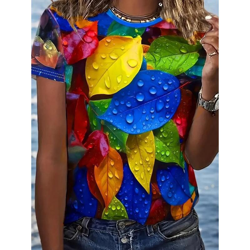 2 New Fashion Casual Versatile Women's Short-sleeved Shirts Can Come To the Picture