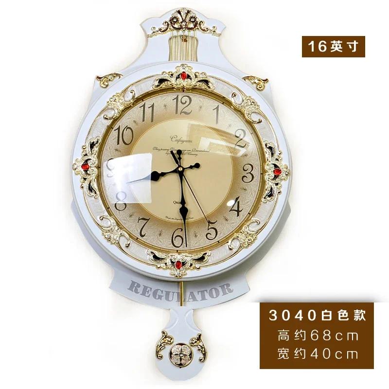 Nordic Large Wall Clock Wood Vintage Silent Pendulum Clocks Wall Home Decor Watches Shabby Chic Living Room Decoration Gift Idea