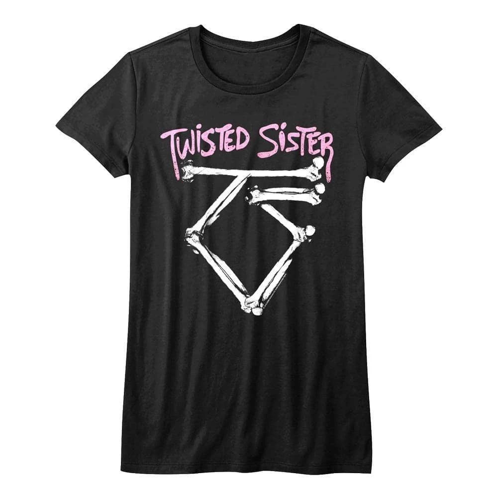 Twisted Sister Vintage Bones Logo Women s T Shirt XXL