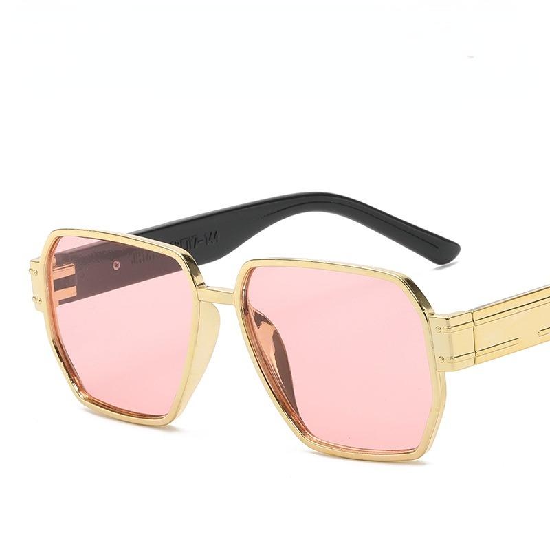 Lunettes de soleil carrées Lunettes de soleil polyvalentes de célébrité sur Internet Lunettes de soleil anti-ultraviolets