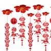 2026 Chinese New Year Ceiling Decoration,Red Chinese Pendant Spring Festival Decor,Ornament ,Fu Character,for Party,Celebration,