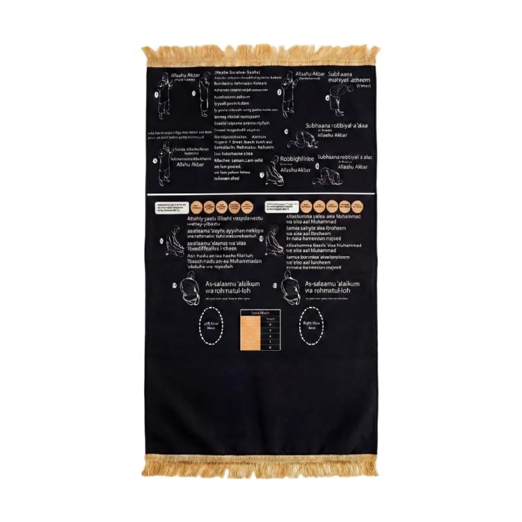 

Educational Prayer Mat With Guidance Text Designed To Improve Focusing During Religious Practices And Meditations 1