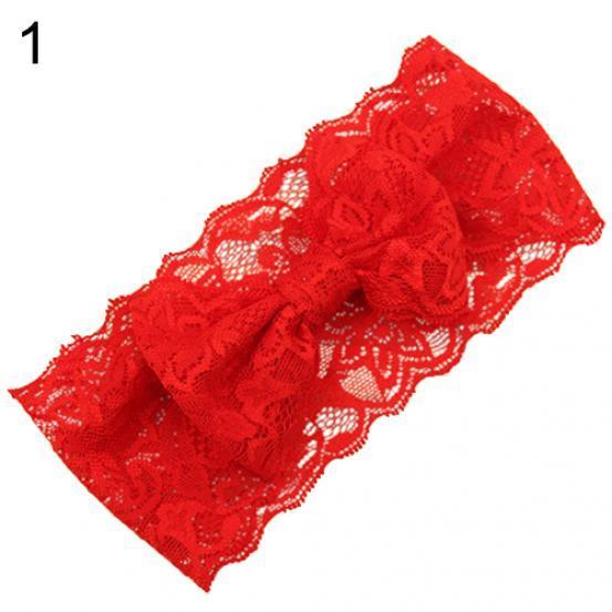 Kids Baby Girl Toddler Lace Bowknot Headband Hair Band Headwear Accessories