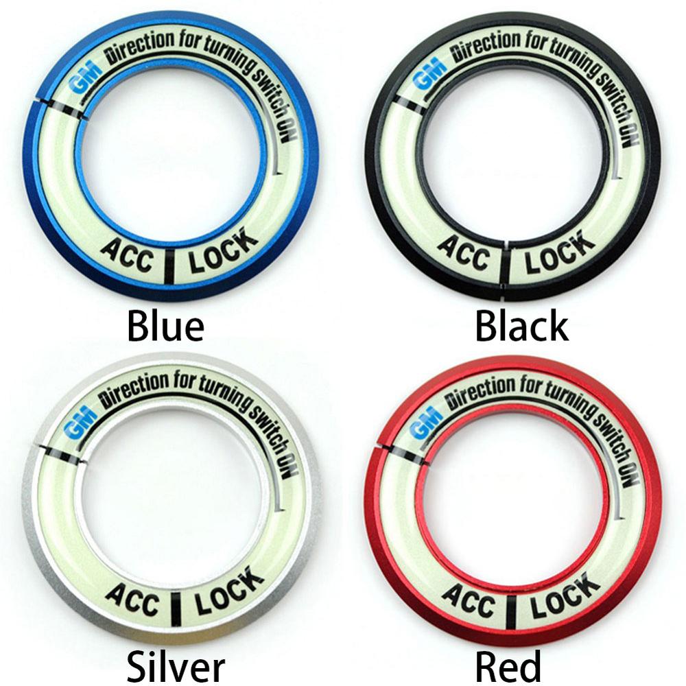 Culoare opțională Lumină de vedere pe timp de noapte Luminoasă Autocolant pentru comutator de aprindere Decor strălucitor pentru inel de cheie cu model Ford pentru Chevrolet