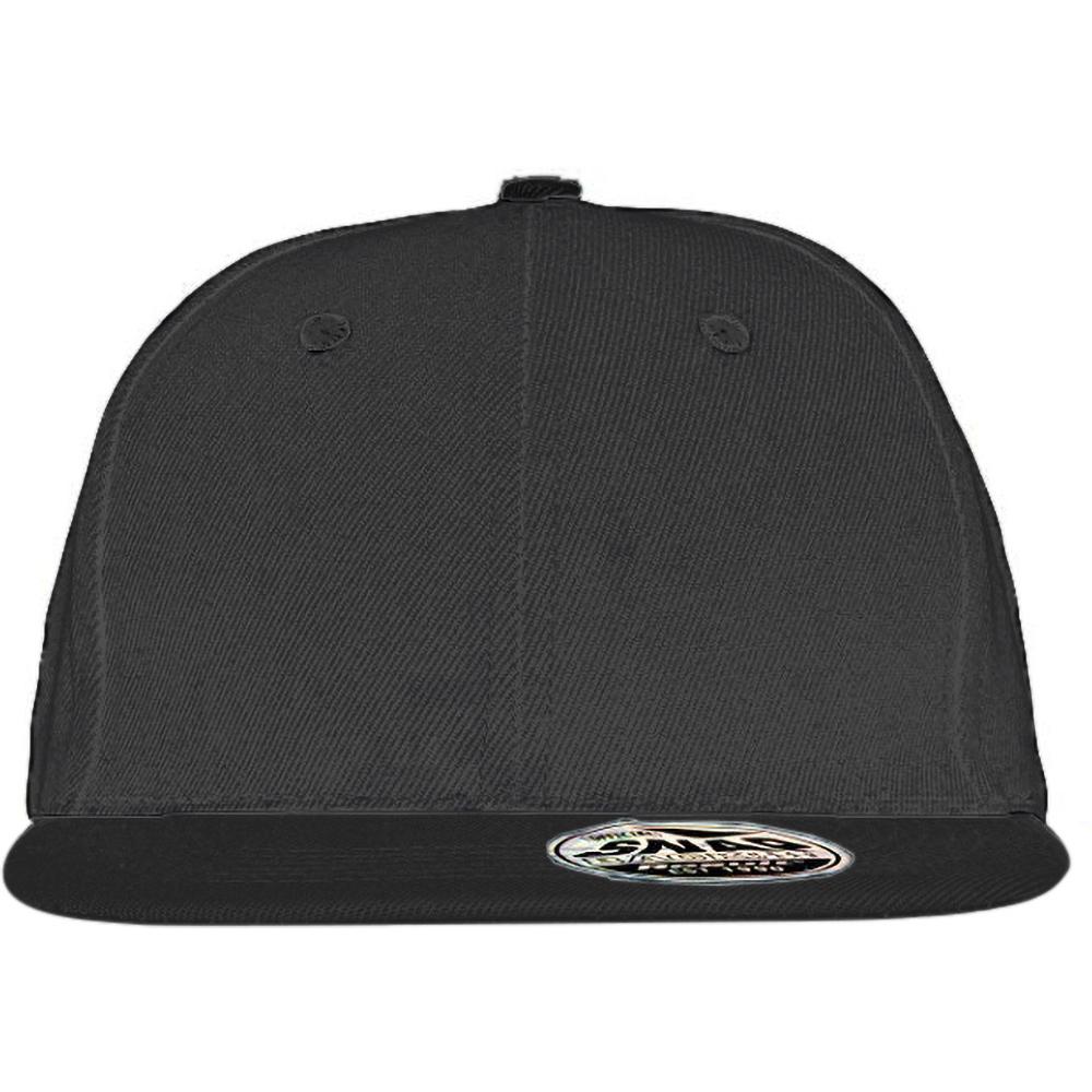 Result Unisex Core Bronx Original Flat Peak Snapback Solid Colour Cap