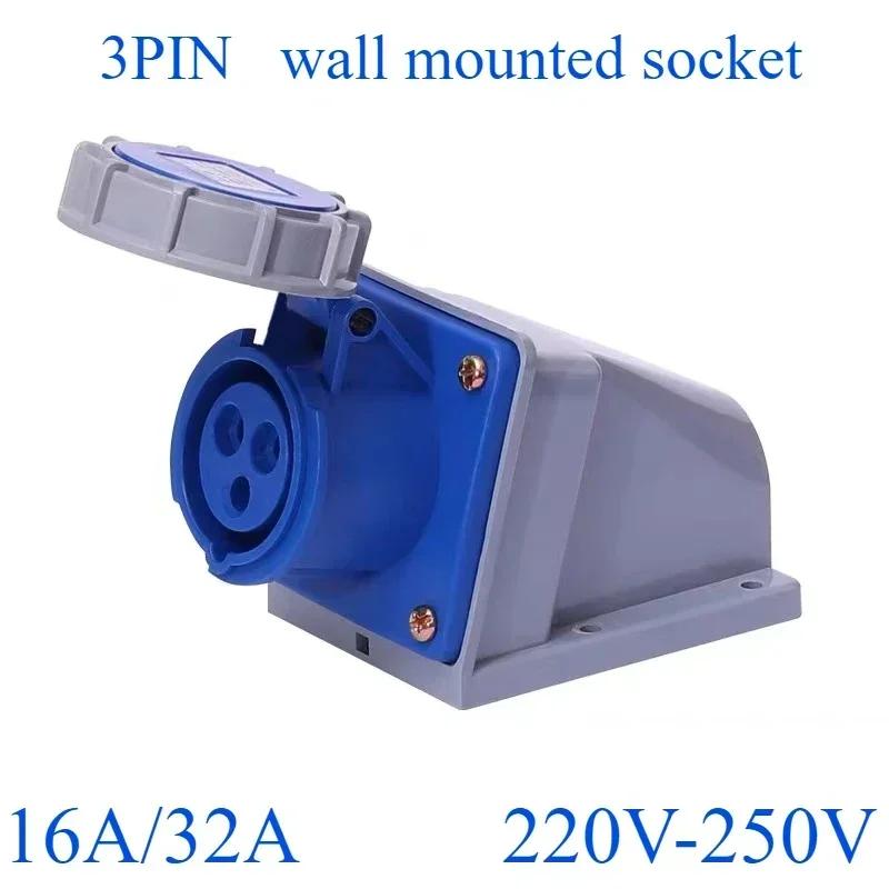 IP67 Waterproof Industrial Plug/dark socket16/32A 3/4/5 Core Pin 220V/380V Male and Female Plug Sockets