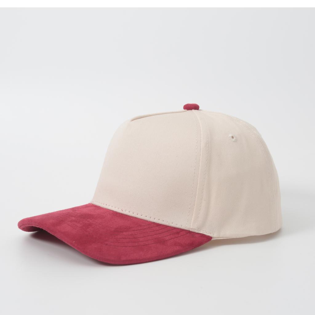 Individuelles Logo Wildleder Baumwolle Frühling Sommer Fünfteilig Farbkombination Baseballkappe Modischer Stil Outdoor Sonnenhut Melone