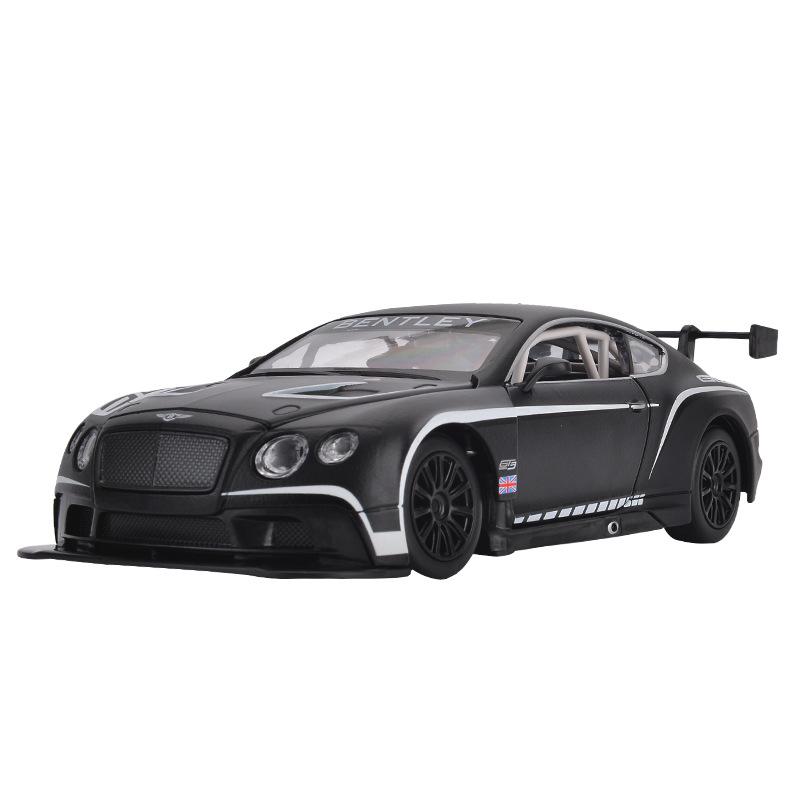 1/24 Bentley Continental GT3 Hög Simulering Gjuten Metalllegering Modellbil Ljud Ljus Dra Tillbaka Samling Leksak för Barn F501