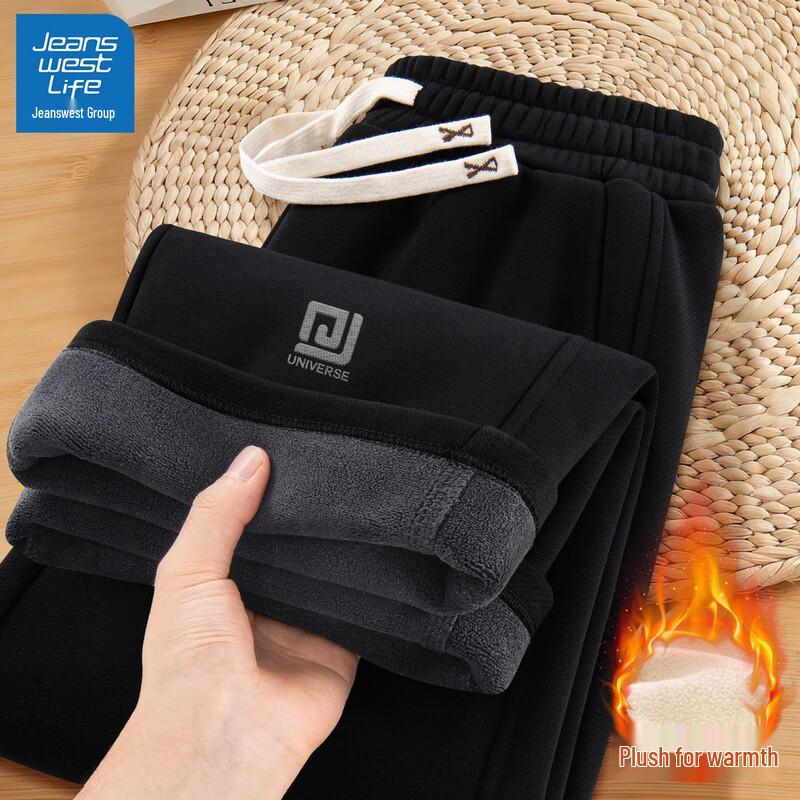 

JEANSWEST LIFE Men s Thermal Lined Straight-Leg Casual Pants 3XL