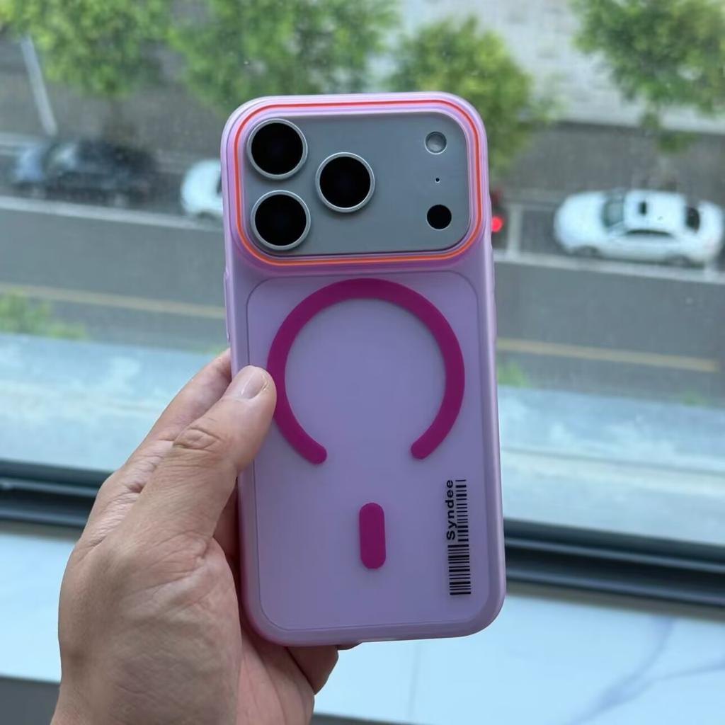 Luxury Matte Translucent Barcode Shell For 18 Pro Max Air 17 Pro 16 15 14 13 12 Wireless Charge Ultra-thin Protect Cover