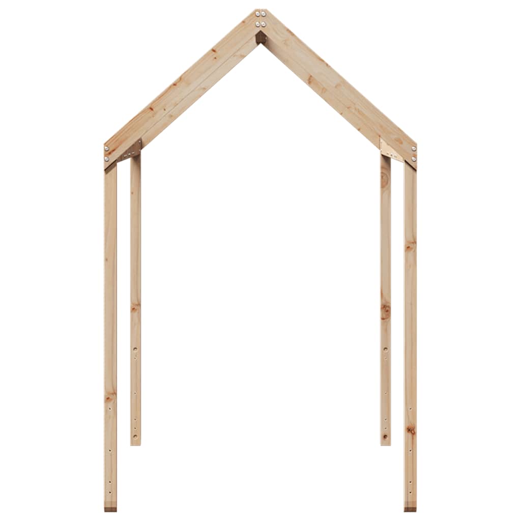 Canopy for Kids Bed 217 x 95.5 x 159 cm Solid Pine Wood