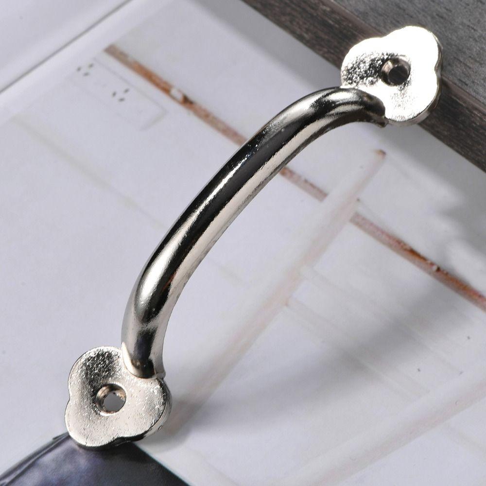 Bronze Arched Cabinet Door Handles Zinc Alloy Chinese Style Wardrobe Door Handle Antique Luxury Furniture Handles