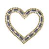 Heart Sewing Patches Elegant Heart Beaded Sequined for Decoration Rhinestones Appliques Sew On Dress