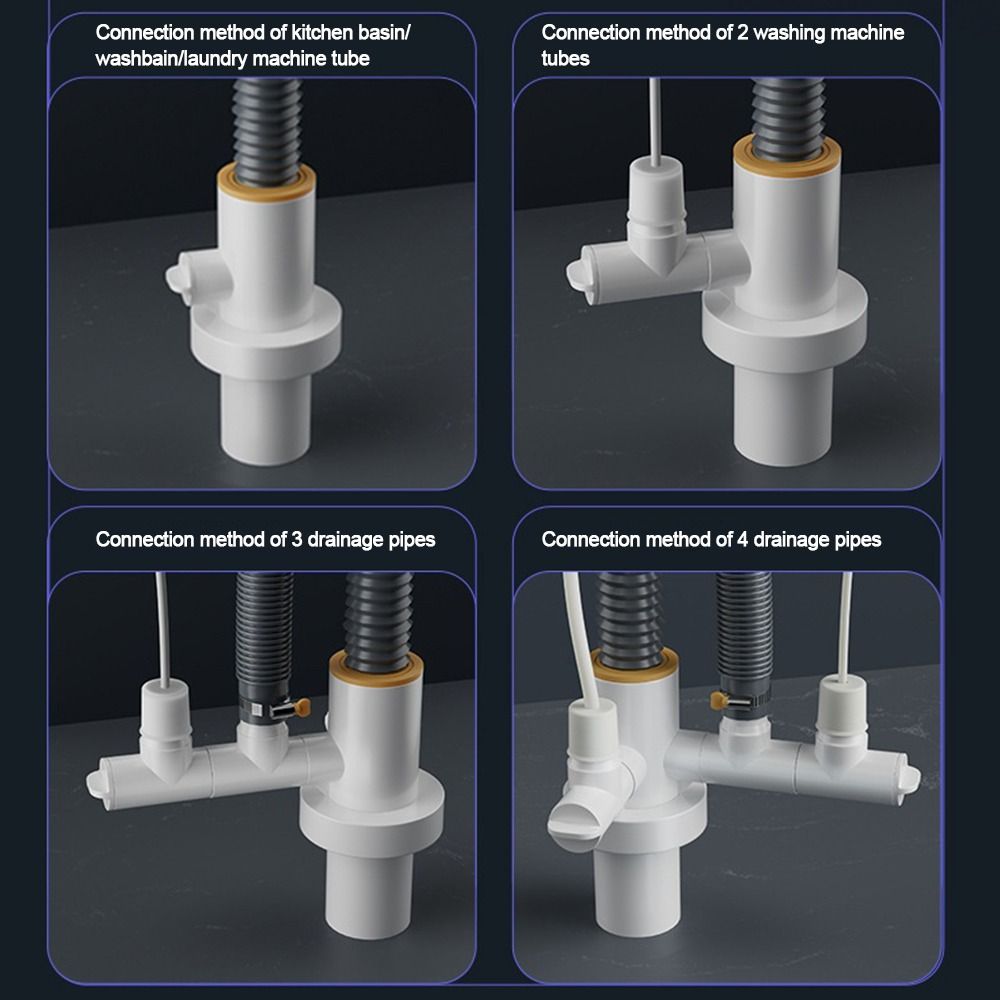 Sealing Ring Kitchen Basin Sewer Branch  Washing Machine Drainage Supplies