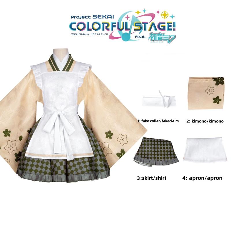 

Shinonome Sekai Project Эна Косплей Костюм Аниме Персонажа Набор для Выставки ACGN XXXL