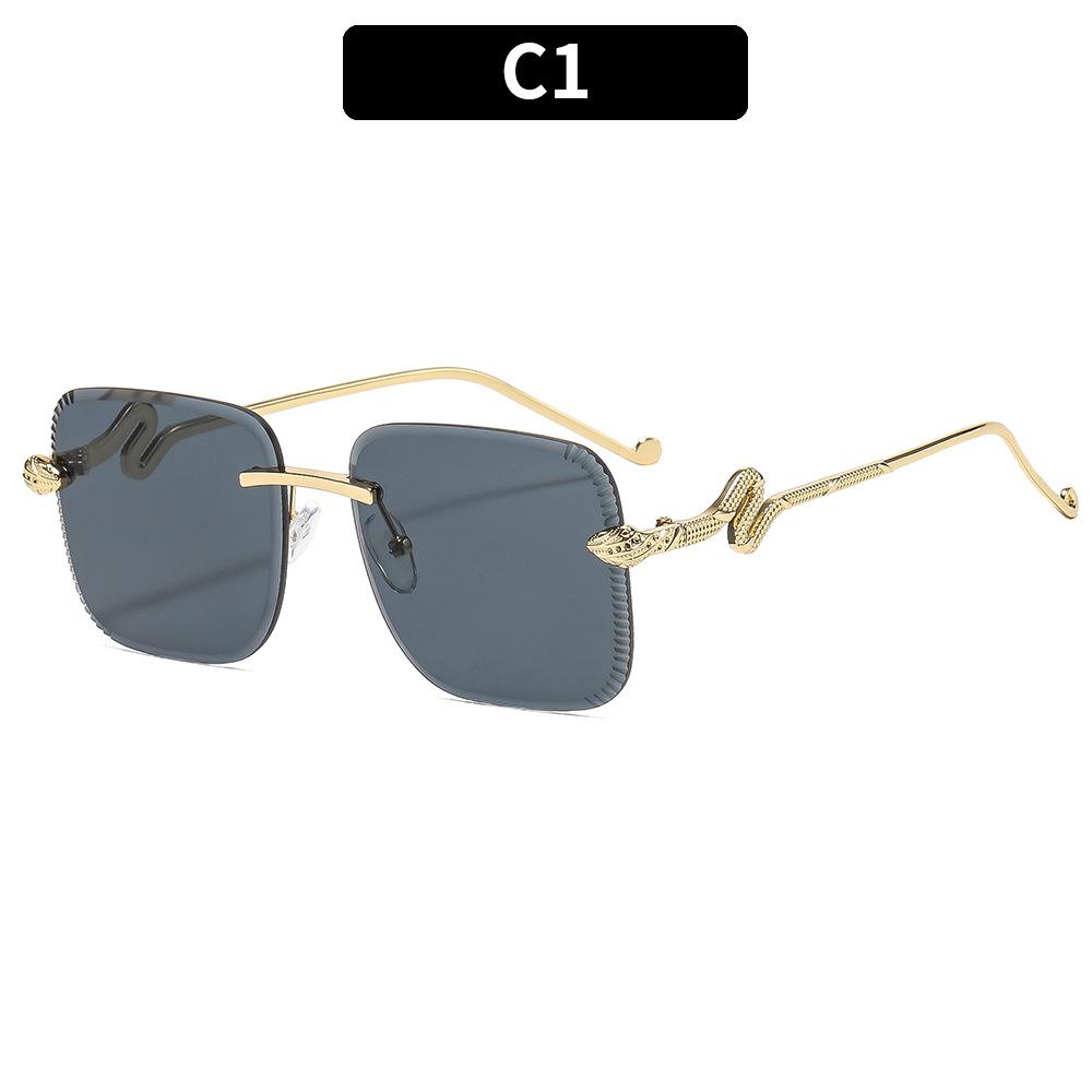 Women s sunglasses - unisex fashion rimless metal sunglasses