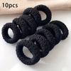 10pcs of Upgraded Wide And Thick Hair Ties, Fashionable for Ponytails And Buns, Made of Durable Elastic That Won'T Dama