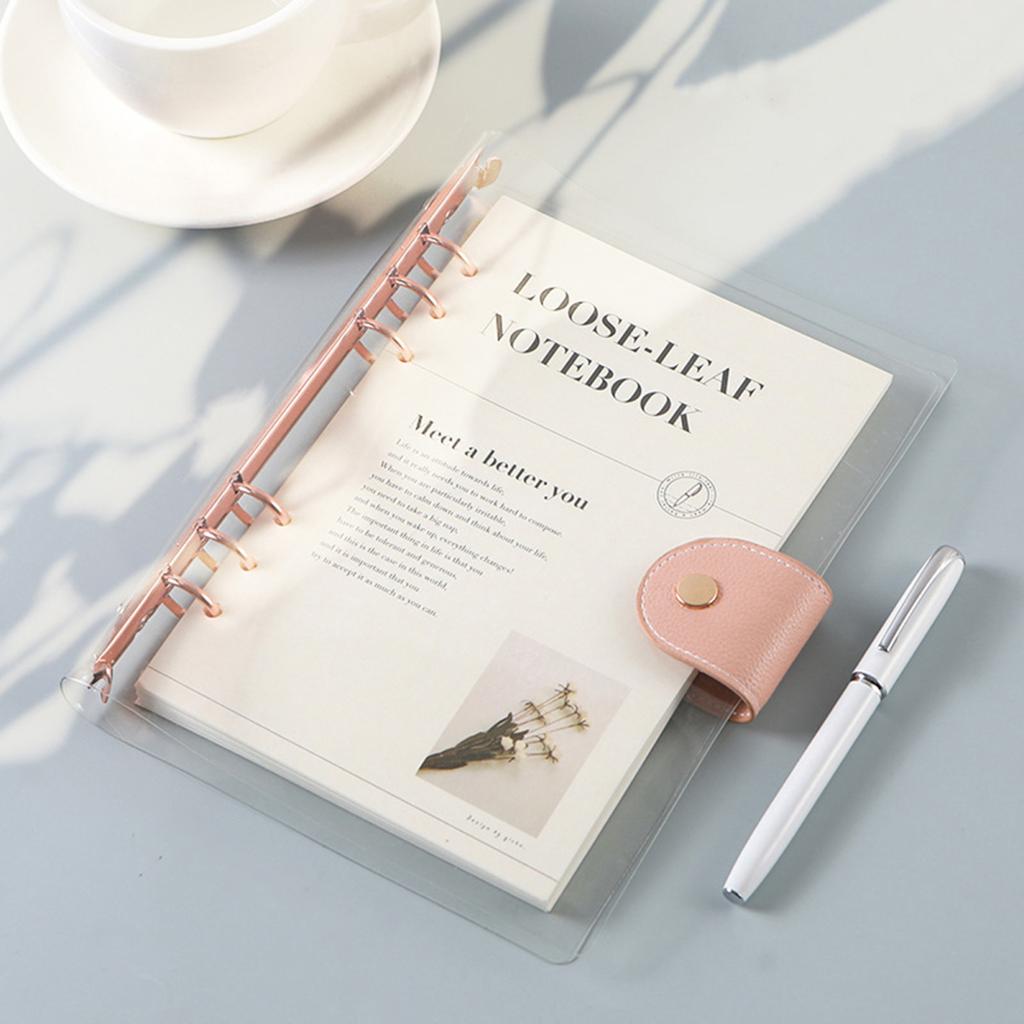 Zápisník Planner Jednoduchý styl Snadno přenosný Průhledná kniha deníku Poznámkový blok s volnými listy pro studenty