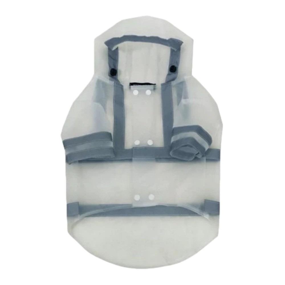 Hooded Dog Reflective Rainwear Full Coverage S-XXL Dog Rain Jacket  Outdoor Activities S прозрачный