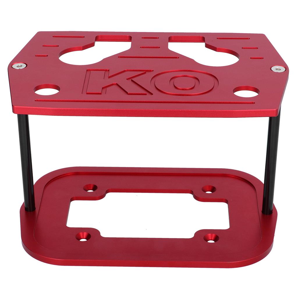 Battery Hold Down Tray Bracket Aluminum Ball Milled Fit for Optima 34 78 Batteries Red