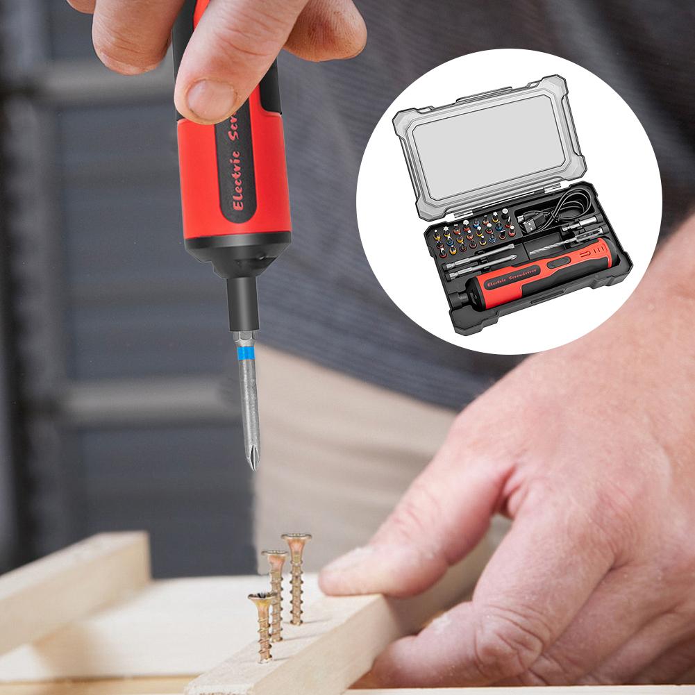 Wireless Electric Drill 2000mAh Battery Power Screwdriver Rechargeable Small Electric Drill for Electronics Camera Laptop and PC