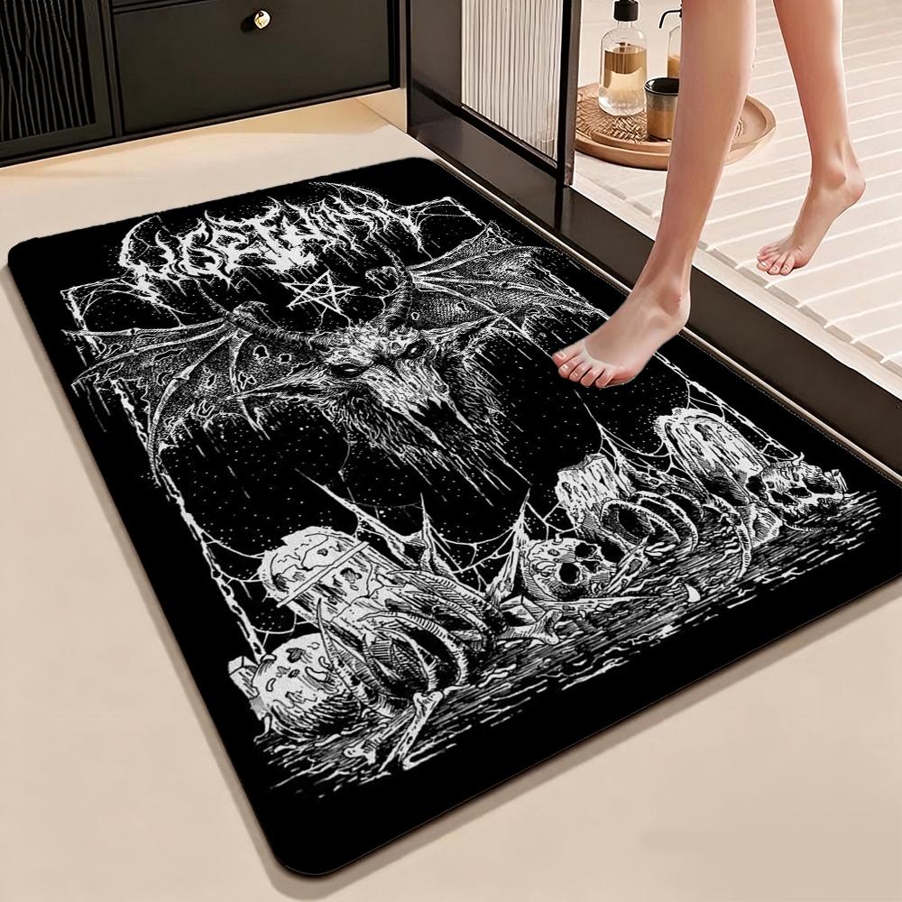 Five Elements Pentacle Double Moons Rectangular Rug Soft Texture Nonslip Carpet For Kids Bedroom Play Area Home Party Decor Holiday Gift