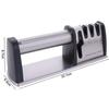 Kitchen Gadgets Manual 4 in 1 Sharpener Handheld Professional Kitchen Sharpening Stone Non-slip Base Whetstone Canteen