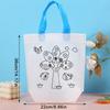 5Pcs Diy Graffiti Bag Handmade Painting Non Woven Bags For Children Arts Crafts Color Filling Drawing Toy Educational Toys