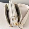 Geantă de mână din piele naturală pentru femei cu model în carouri Nouă Geantă de damă Modă Versatilă Umăr Nișă Casual High-end Crossbody