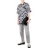 Versace Ss22 Printed Letter Pattern Round Neck Cotton Short Sleeve T-Shirt Men Tops Black White 1003393-1A023515-L160
