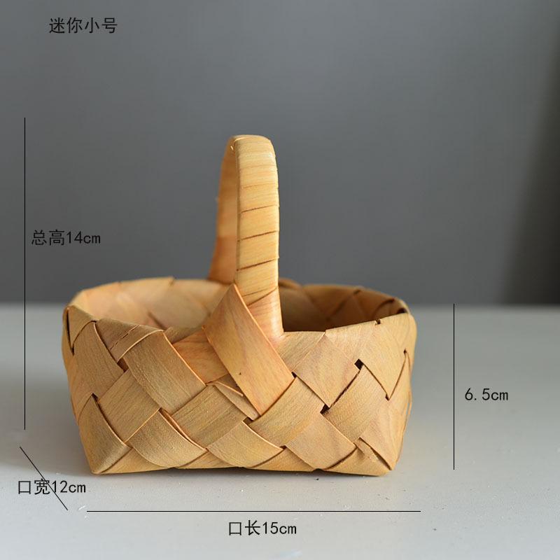 

Плетеные ротанговые корзины для хранения Портативная корзина для пикника на открытом воздухе Контейнер для хранения Дышащая деревенская корзина для цветов для свадьбы Шкаф