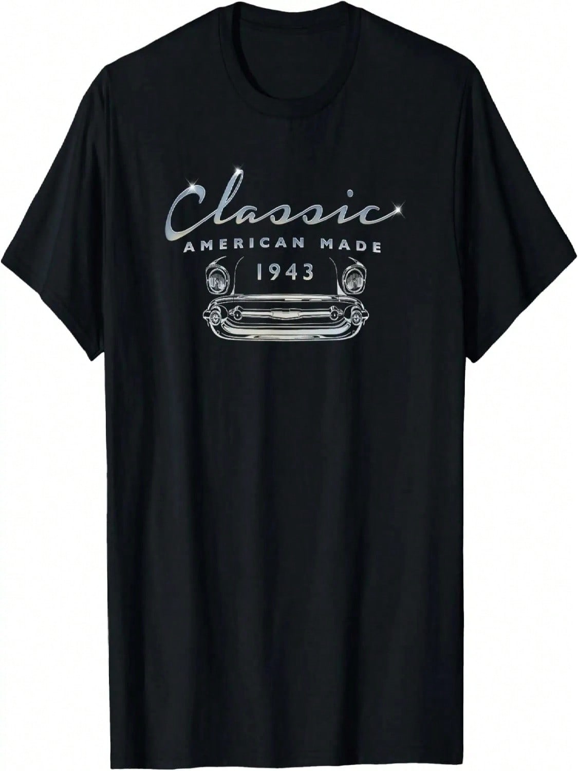 Vintage Classic Car 1943 Retro 81st Birthday Antique Auto T-Shirt S разноцветный