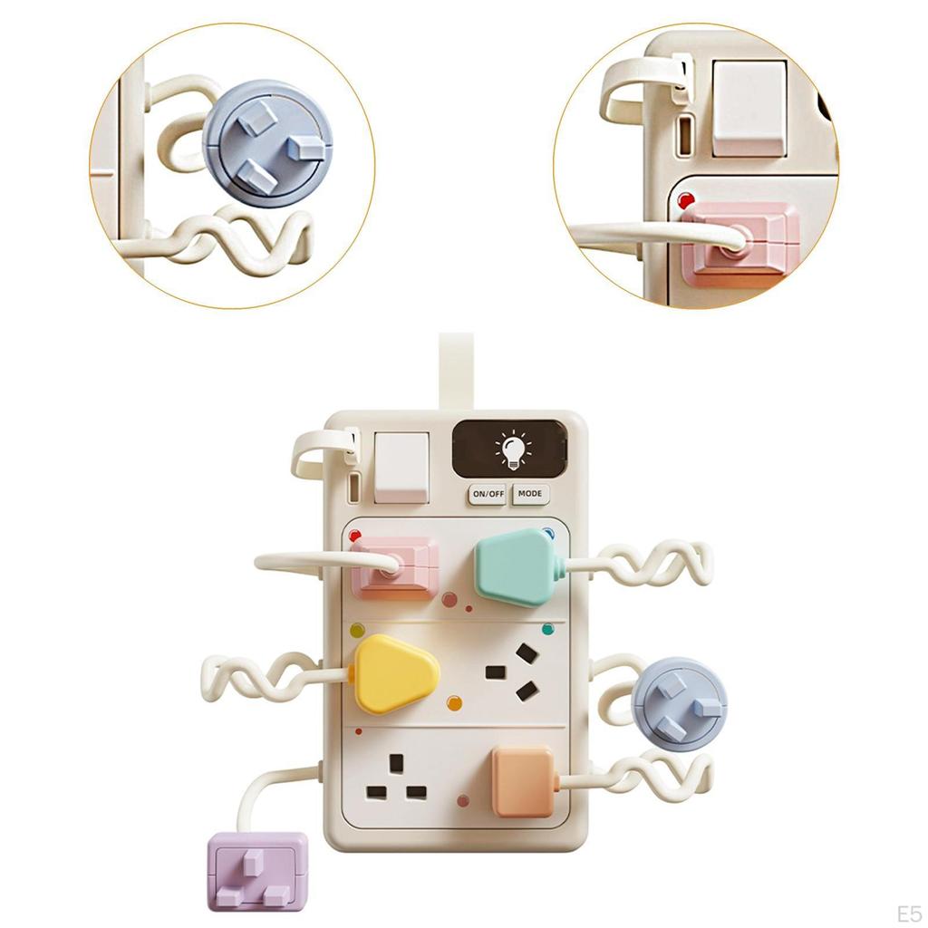 Busy Board 16.5x16.5x3.2cm Shape Sorting Insert Game Hand Eye Coordination Lightweight with Sound