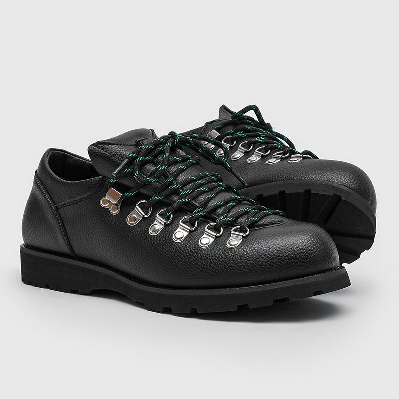 Męskie buty Oxford ze skóry dzielonej do pracy, codzienne, płaskie, designerskie, antypoślizgowe, wygodne, modne, outdoorowe, do wędrówek