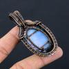 Árvore da Vida Owyhee Opala Gemstone Fio de Cobre Puro Enrolado Feito à Mão Pingente Jóia