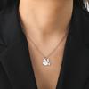 Peace Dove Pigeon Pendant Necklace Women Stainless Steel Gold Neck Chain Cute Bird Jewelry Birthday Gift
