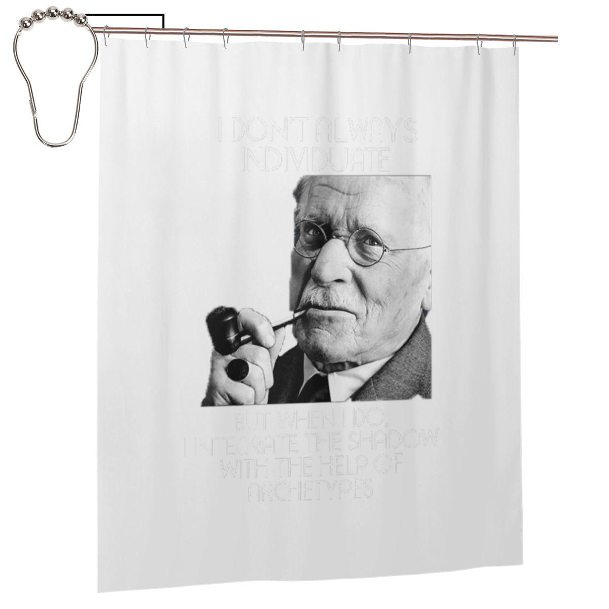 

Carl Jung - Individuate Shower Curtain Bathroom Polyester Waterproof Bath Curtains With Hooks W60H190(CM)-1 Pcs