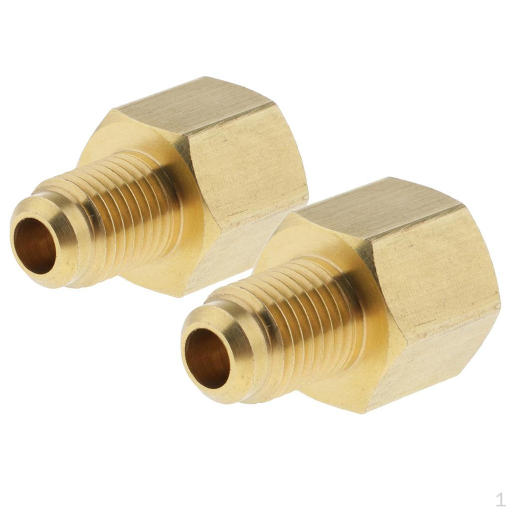 2pcs 1/4'' SAE To G1/4'' Regulator Adapter Fittings