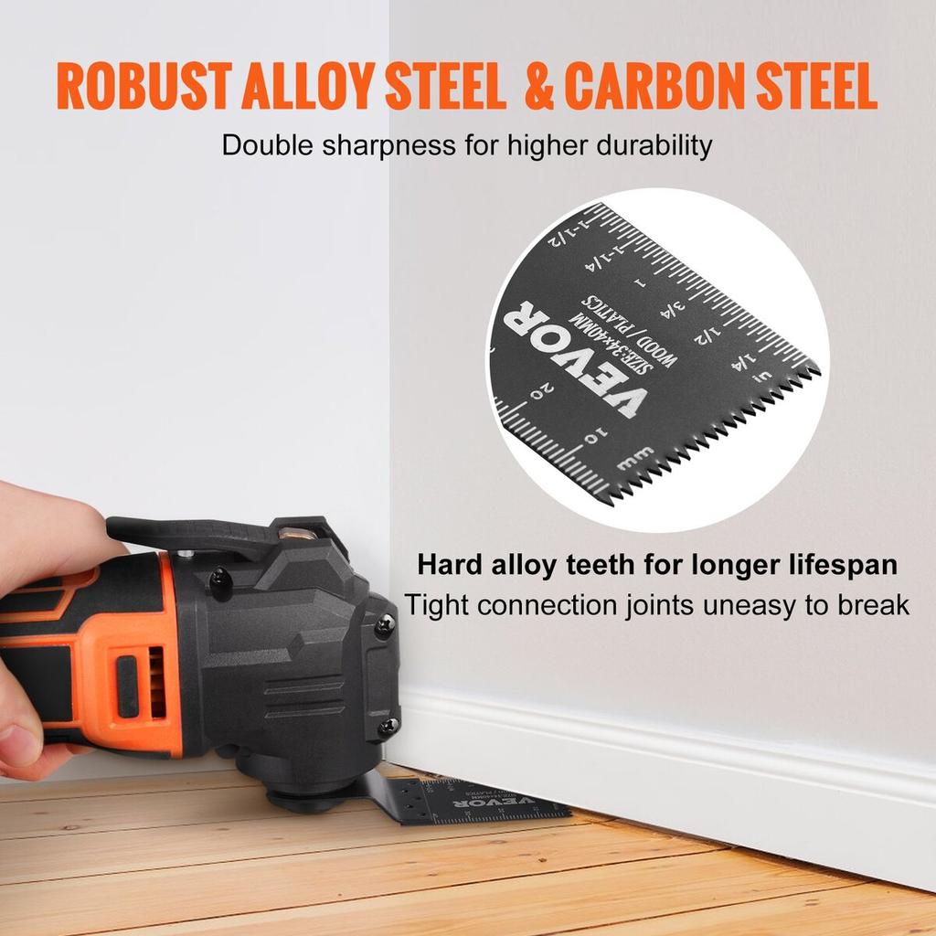 50PCS Oscillating Saw Blades, Universal Quick Release Oscillating Saw Blades, Multitool Tool Blades for Wood Plastic Aluminum, Fit Dewalt Milwaukee