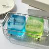 Hand Exercise Ball Anxiety Relief Stress Cube Toy, Clear Frosted Squeeze Toy Snowflake Glitter Ice Sensory for Students Workers Tool