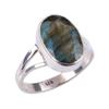 Natural Labradorite Gemstone Handmade 925 Solid Sterling Silver Ring Size 7 A0t06