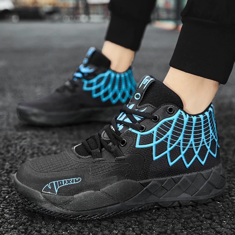 Mandarin duck basketball shoes men's spring new youth student sneakers actual combat boots