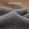 Futing Men's 100% Merino Wool Round Neck Sweater